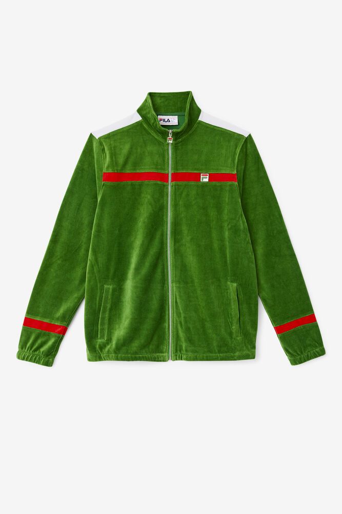 Fila Jakke Herre Grønn Ravid Velour 841903-RPY